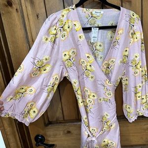 Madewell Midi Wrap Floral Dress